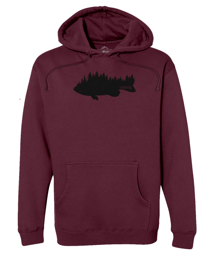 BASS IN THE TREES Premium Heavyweight Hooded Sweatshirt