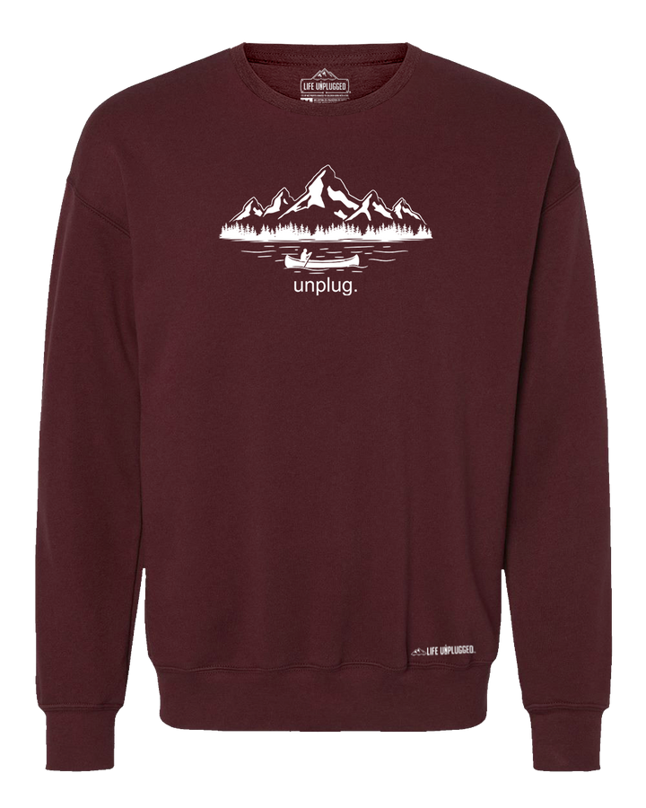 Canoeing In The Mountains Midweight Super Soft Crewneck Sweatshirt