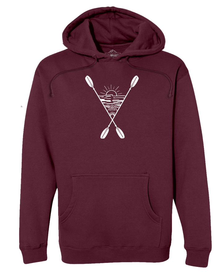 Kayaking Into The Sunset Heavyweight Hoodie