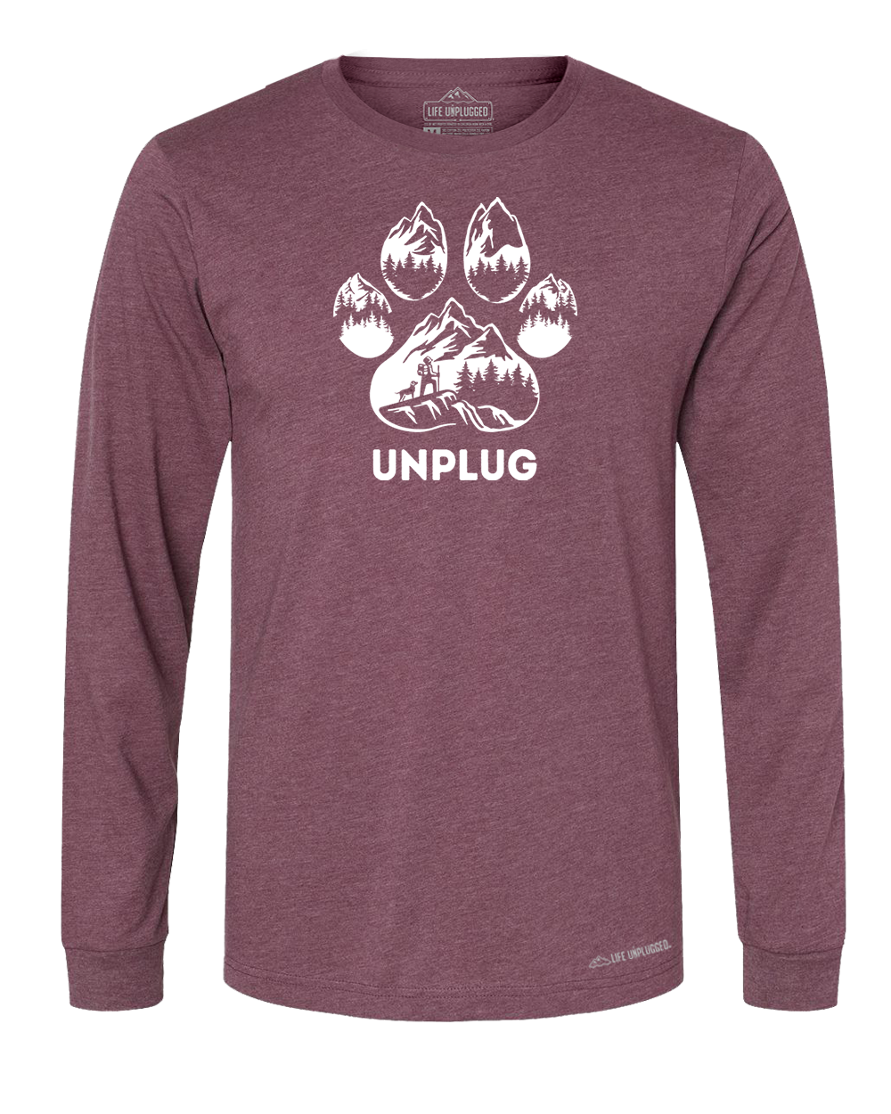 LIMITED DROP! Paw Print Mountain Scene Long Sleeve T-Shirt