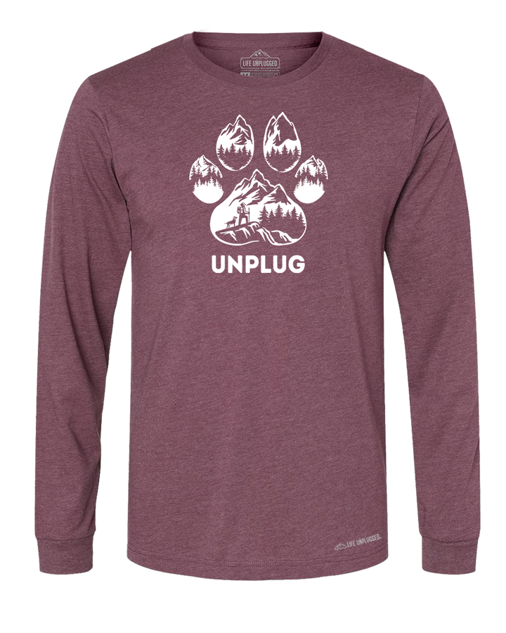 LIMITED DROP! Paw Print Mountain Scene Long Sleeve T-Shirt