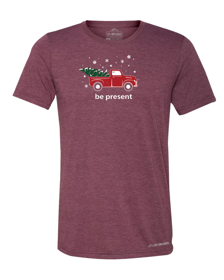 Christmas Tree Truck Triblend T-Shirt