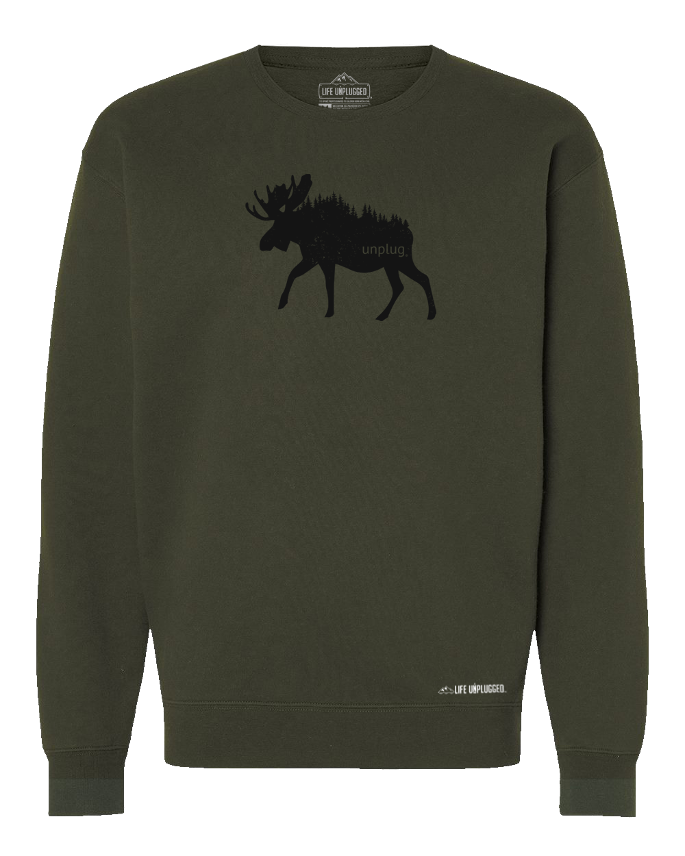 Moose In The Trees Heavyweight Crewneck Sweatshirt