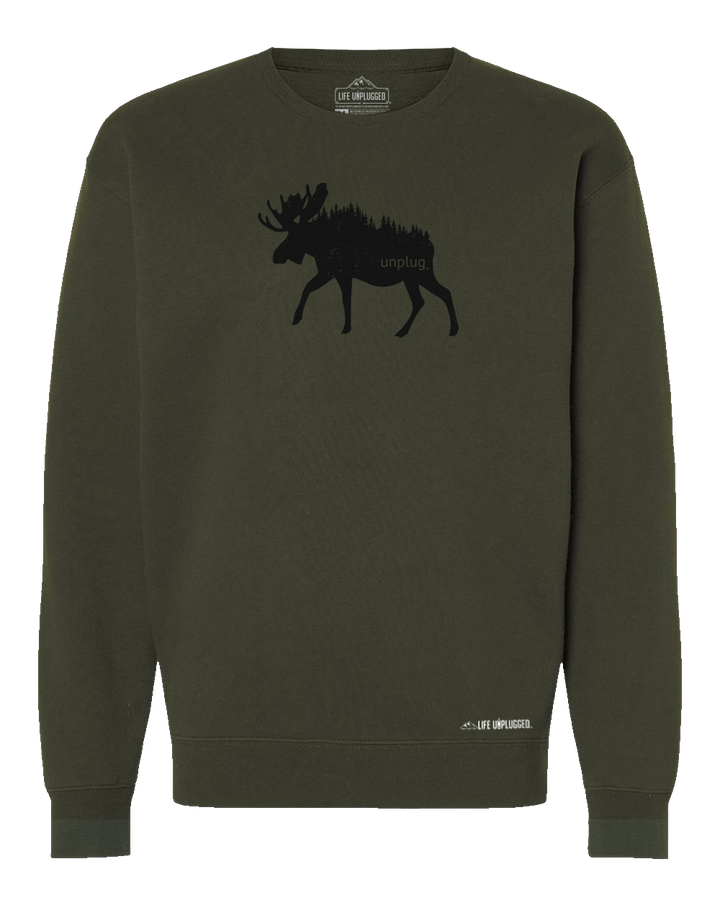 Moose In The Trees Heavyweight Crewneck Sweatshirt