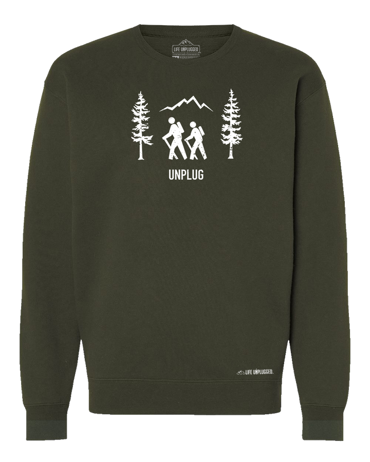 Hiking Scene Heavyweight Crewneck Sweatshirt