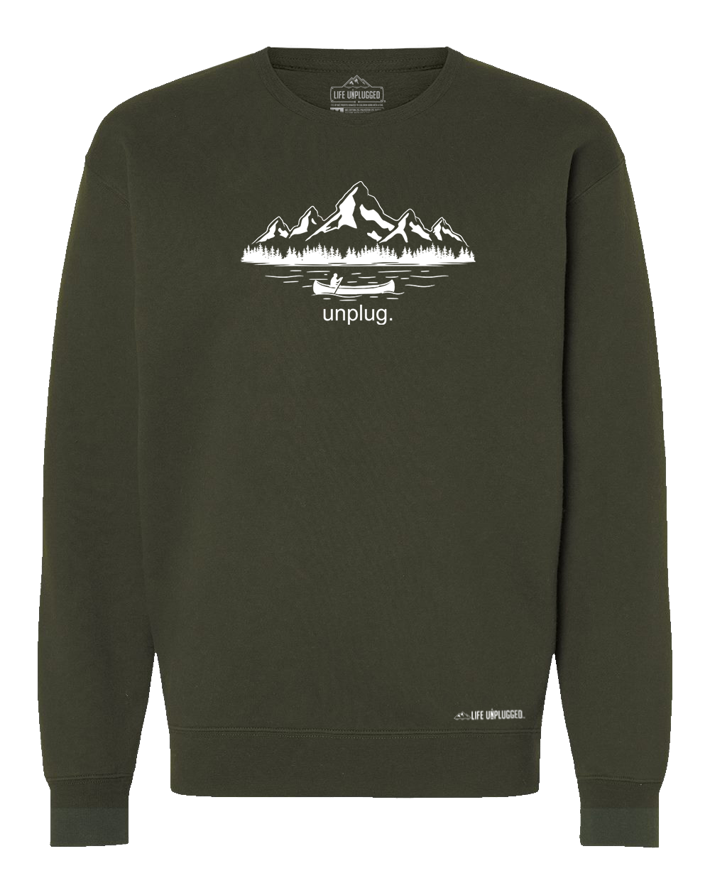 Canoeing In The Mountains Heavyweight Crewneck Sweatshirt