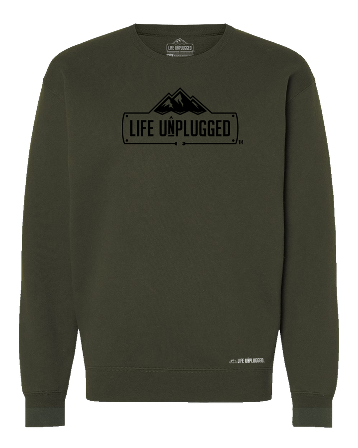 Life Unplugged Logo Heavyweight Crewneck Sweatshirt