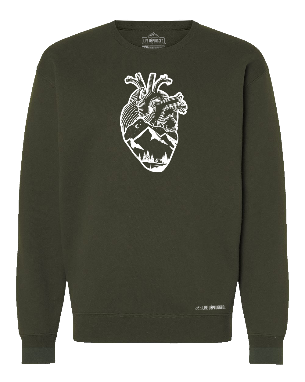 Anatomical Heart (Full Chest) Heavyweight Crewneck Sweatshirt