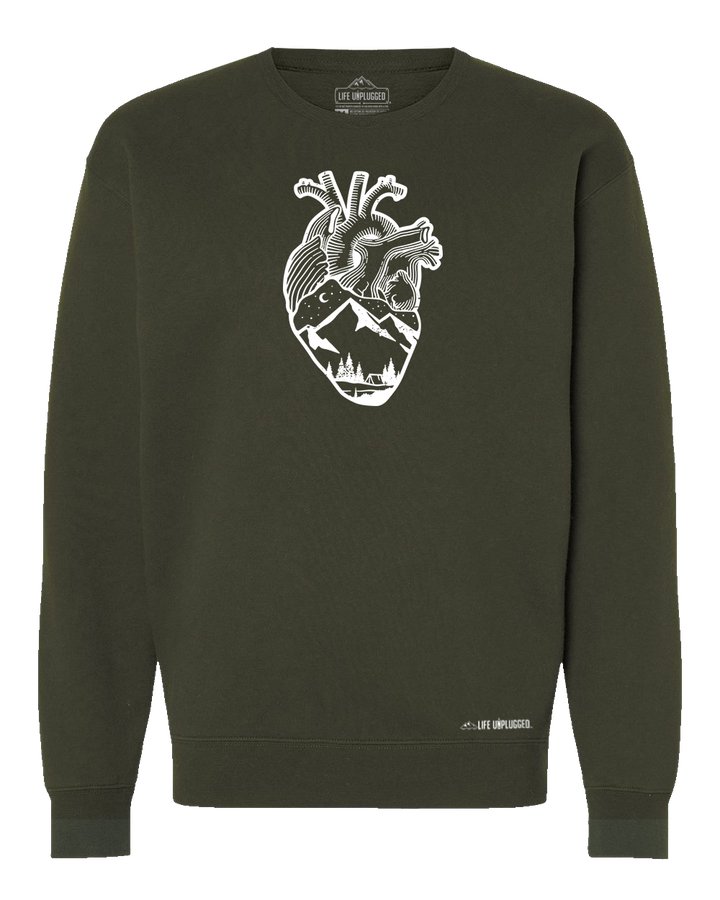 Anatomical Heart (Full Chest) Heavyweight Crewneck Sweatshirt