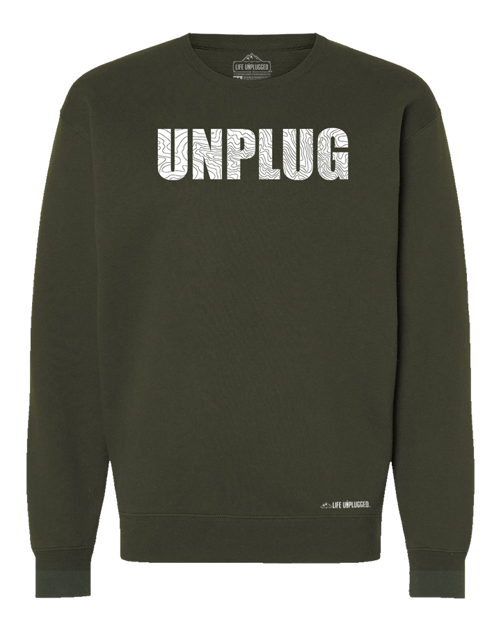 Unplug Topo Map Heavyweight Crewneck Sweatshirt