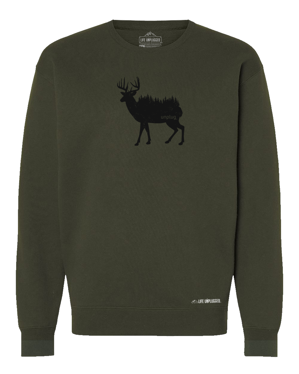 Deer In The Trees Heavyweight Crewneck Sweatshirt