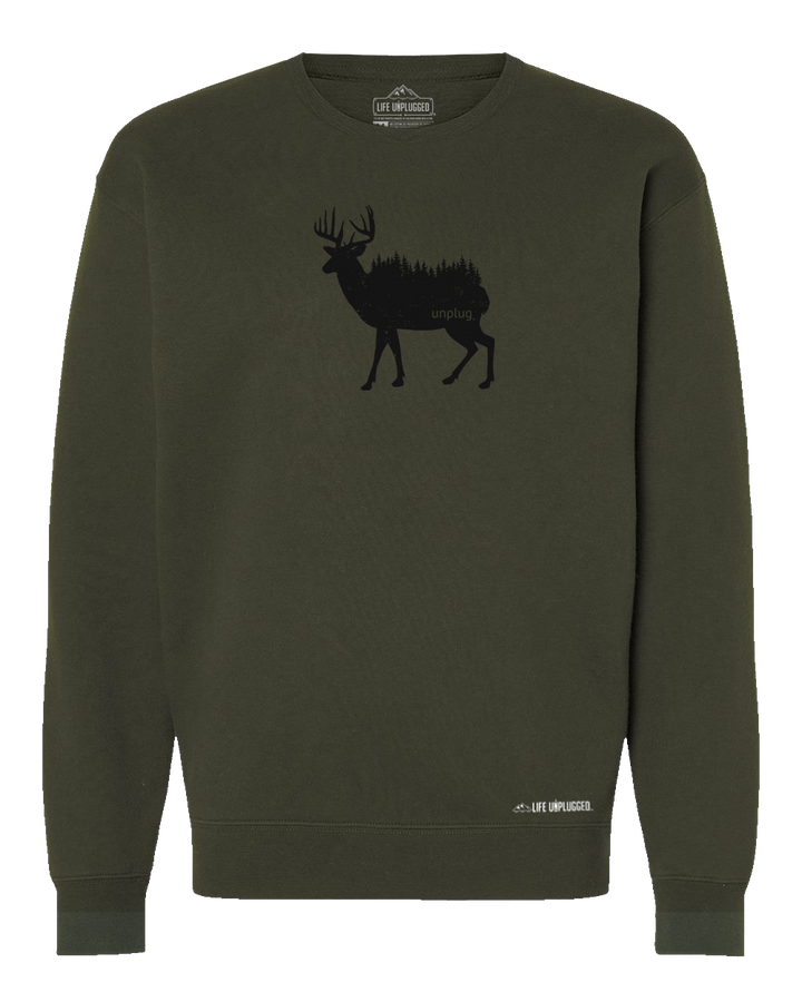 Deer In The Trees Heavyweight Crewneck Sweatshirt