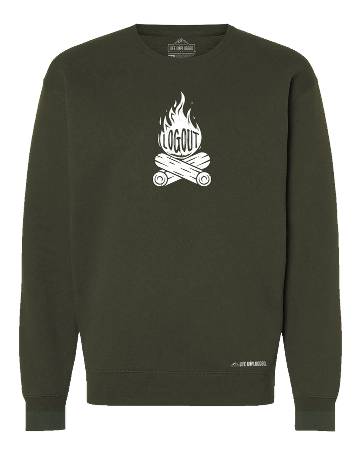 Log Out Campfire Heavyweight Crewneck Sweatshirt