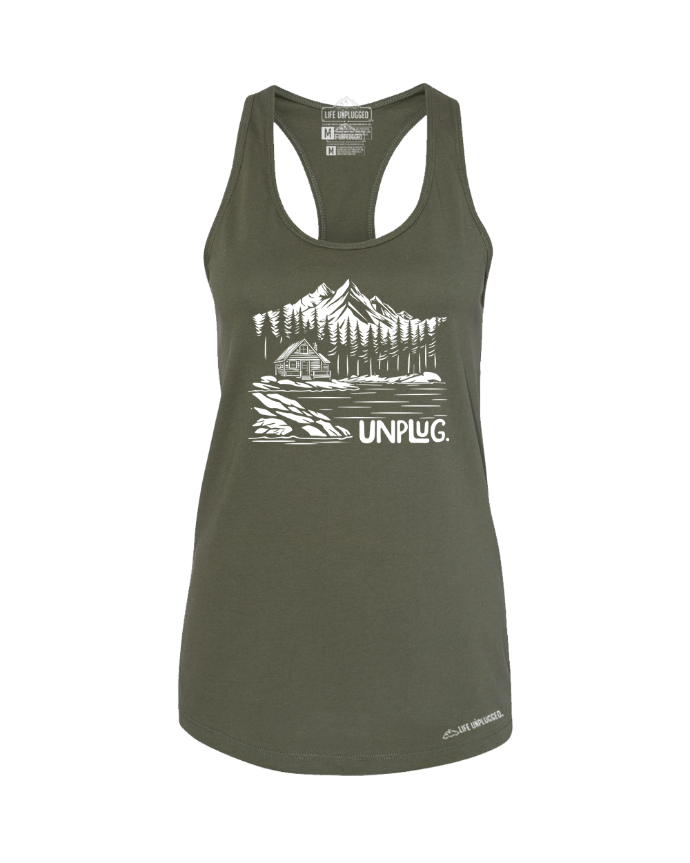 Cabin In the woods Women's Racerback Tank Top