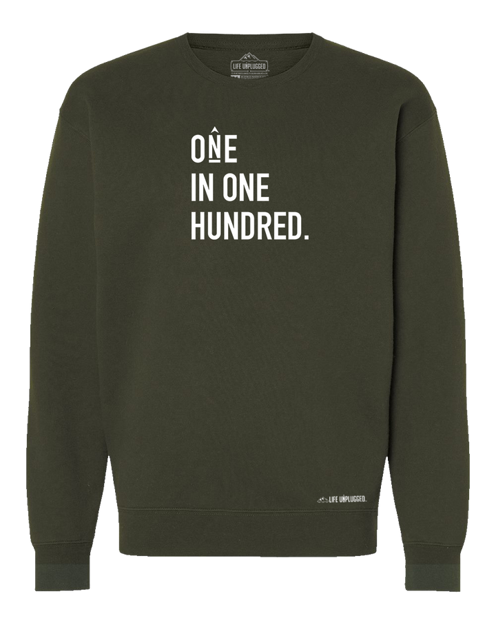 One In One Hundred Stacked Heavyweight Crewneck Sweatshirt