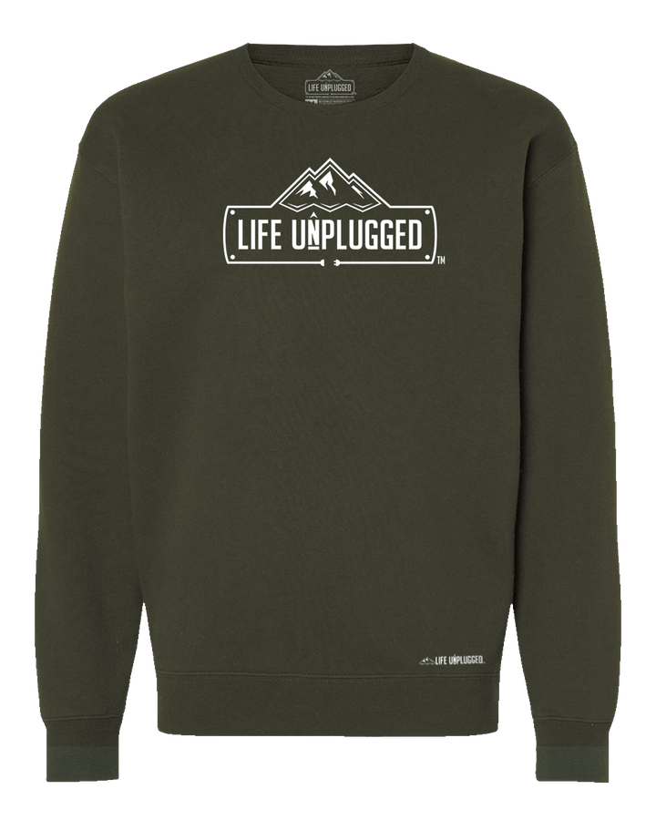 Life Unplugged Logo Heavyweight Crewneck Sweatshirt