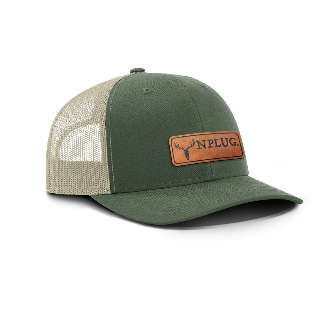 Hunting Snapback Leather Patch Hat