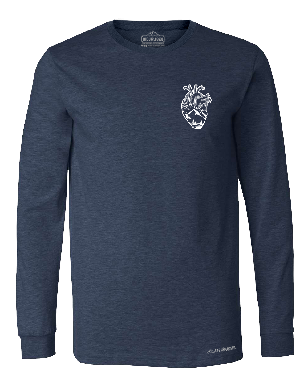 Anatomical Heart (Left Chest) Long Sleeve T-Shirt