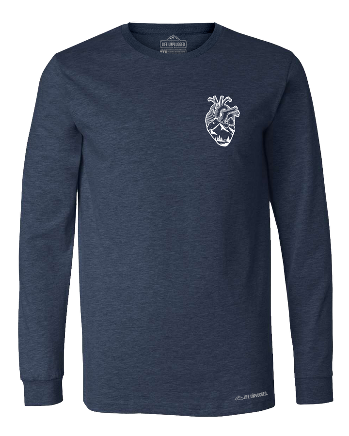 Anatomical Heart (Left Chest) Long Sleeve T-Shirt