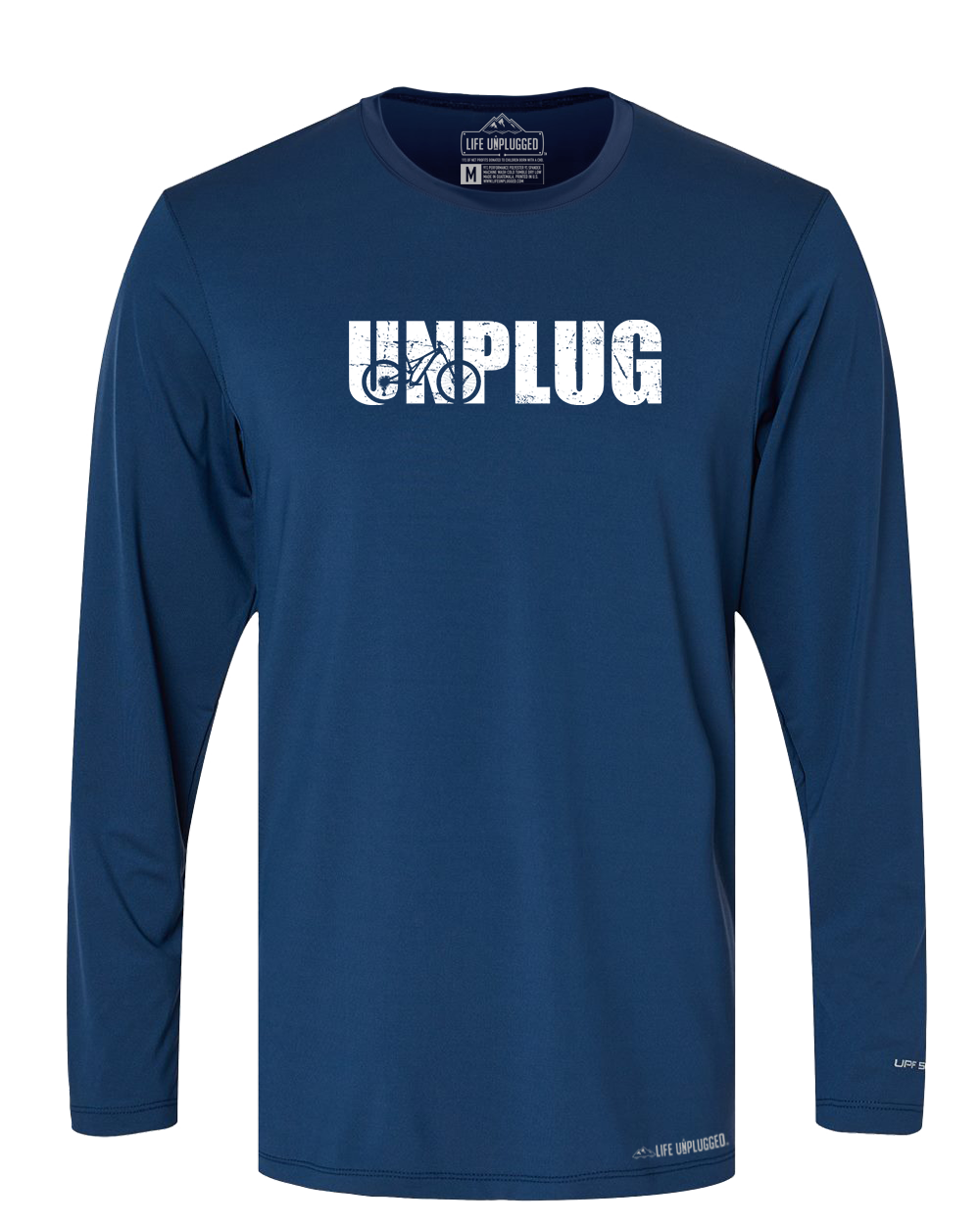 Unplug Mountain Bike Silhouette Performance Long Sleeve with UPF 50+