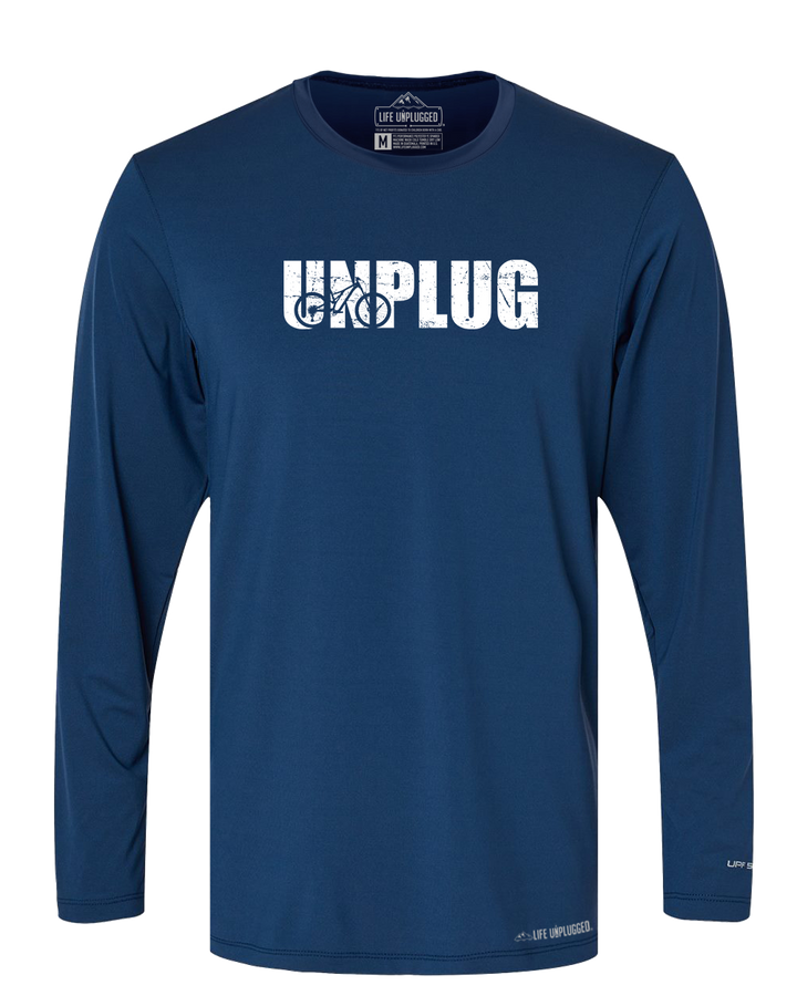 Unplug Mountain Bike Silhouette Performance Long Sleeve with UPF 50+