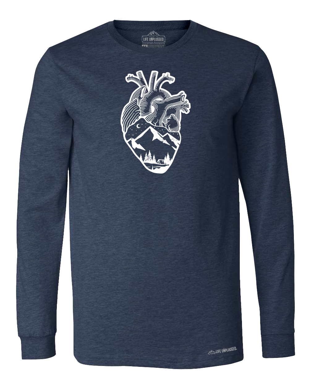 Anatomical Heart (Full Chest) Long Sleeve T-Shirt