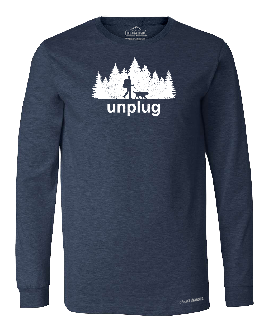 Dog Walks in the Woods Premium Polyblend Long Sleeve T-Shirt - Life Unplugged