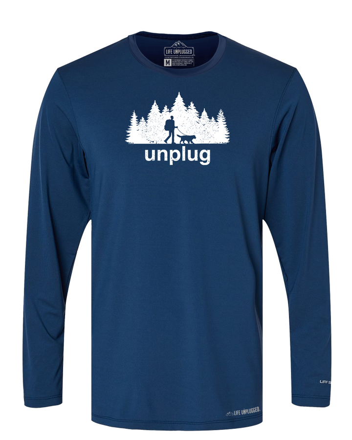 Dog Walks in the Woods Poly/Spandex High Performance Long Sleeve with UPF 50+ - Life Unplugged