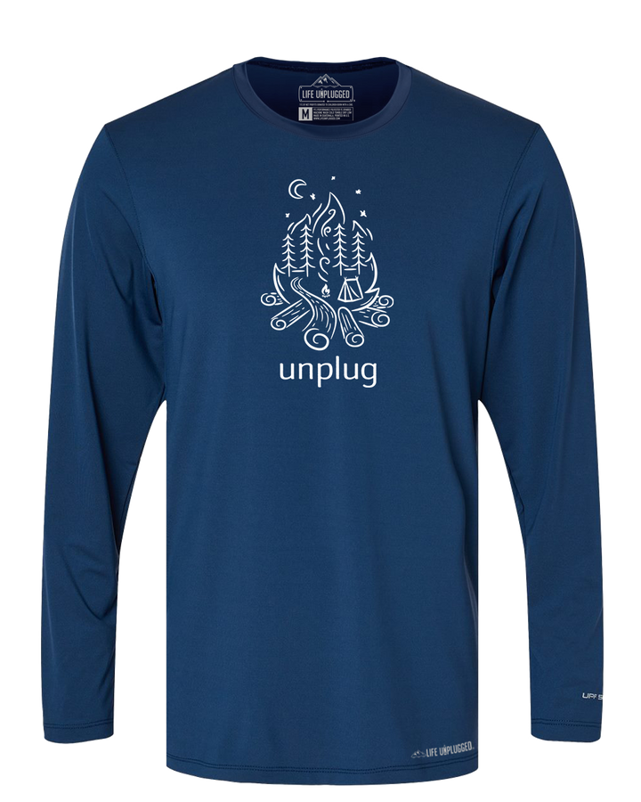 LIMITED DROP! Campfire Camping Scene Performance Long Sleeve with UPF 50+