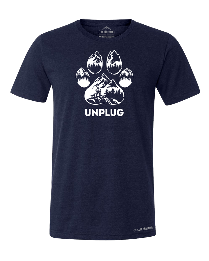 LIMITED DROP! Paw Print Mountain Scene Triblend T-Shirt