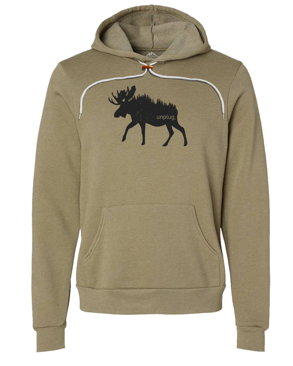 Moose In The Trees Premium Super Soft Hooded Sweatshirt