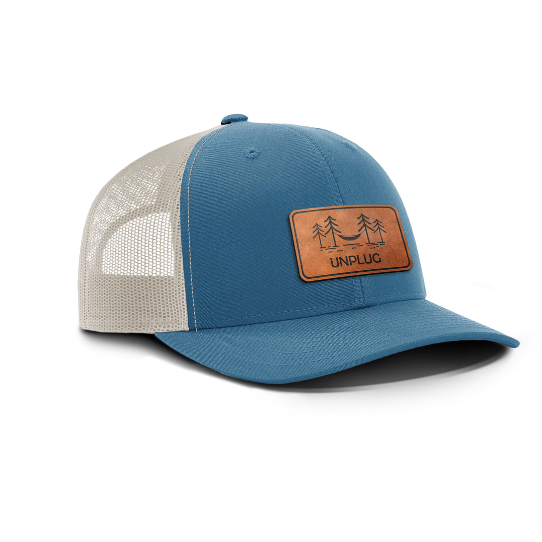 Hammocking Snapback Leather Patch Hat