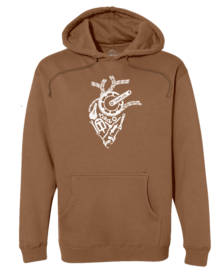 ANATOMICAL HEART (BICYCLE PARTS) Heavyweight Hoodie