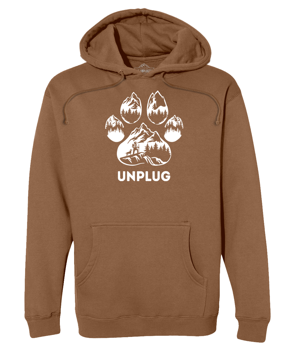 LIMITED DROP! Paw Print Mountain Scene Heavyweight Hoodie