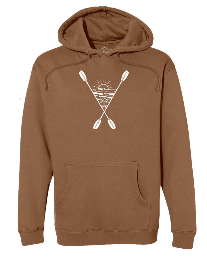 Kayaking Into The Sunset Heavyweight Hoodie