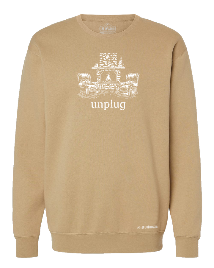 Rustic Fireplace Heavyweight Crewneck Sweatshirt