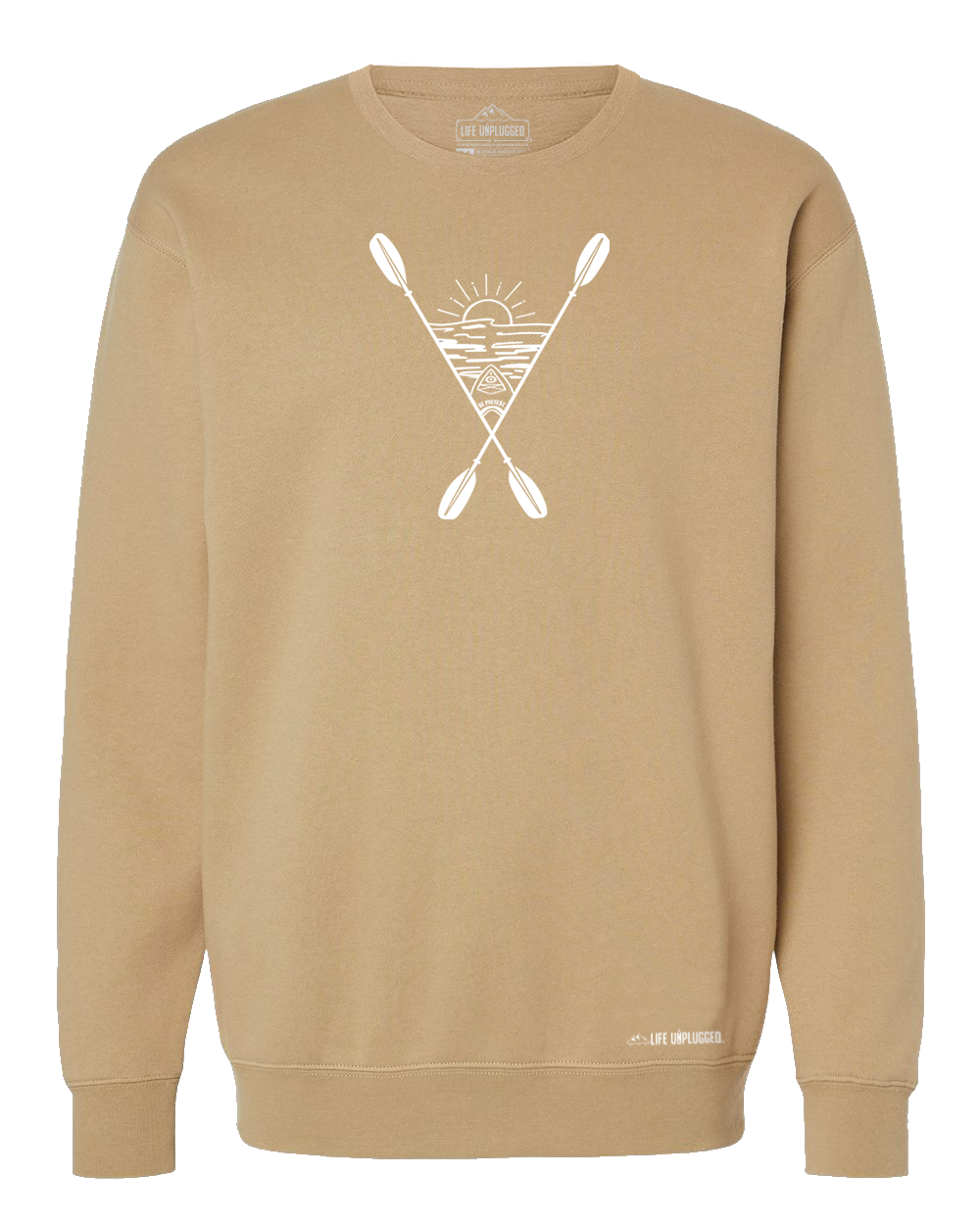 Kayaking Into The Sunset Heavyweight Crewneck Sweatshirt