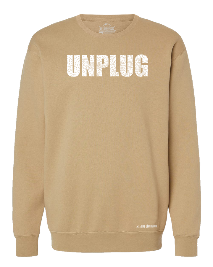 Unplug Topo Map Heavyweight Crewneck Sweatshirt