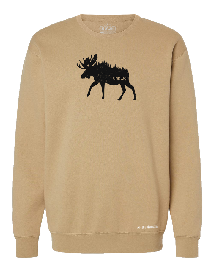 Moose In The Trees Heavyweight Crewneck Sweatshirt