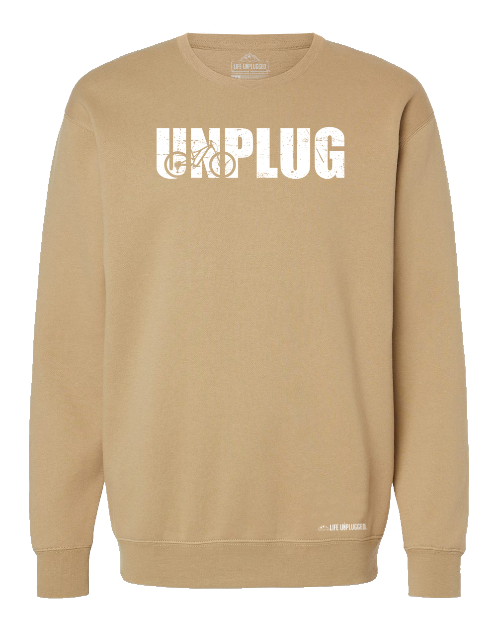 Unplug Mountain Bike Silhouette Heavyweight Crewneck Sweatshirt