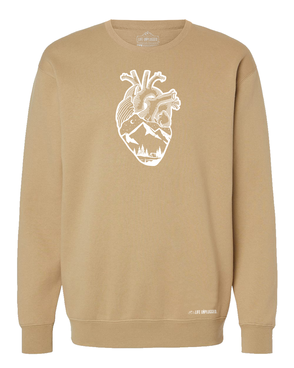 Anatomical Heart (Full Chest) Heavyweight Crewneck Sweatshirt