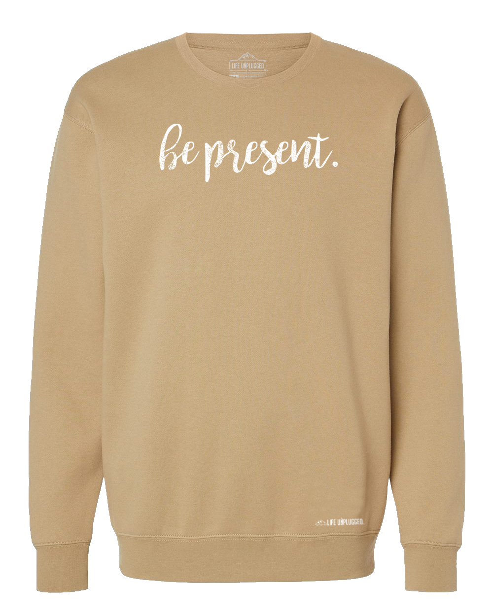 Be Present Cursive Heavyweight Crewneck Sweatshirt