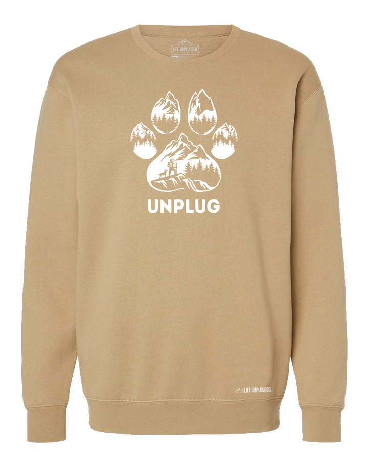 LIMITED DROP! Paw Print Mountain Scene Heavyweight Crewneck Sweatshirt