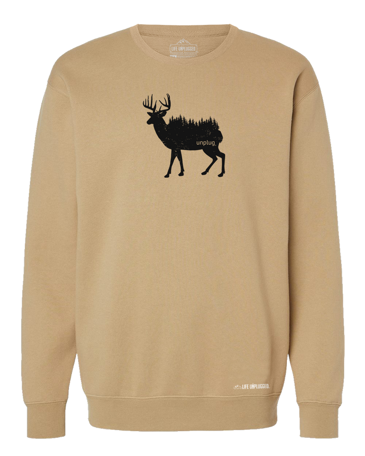 Deer In The Trees Heavyweight Crewneck Sweatshirt