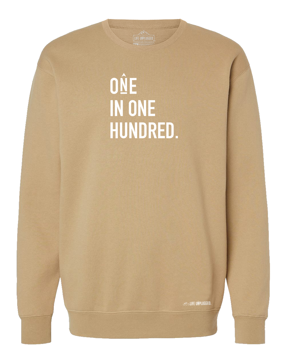 One In One Hundred Stacked Heavyweight Crewneck Sweatshirt