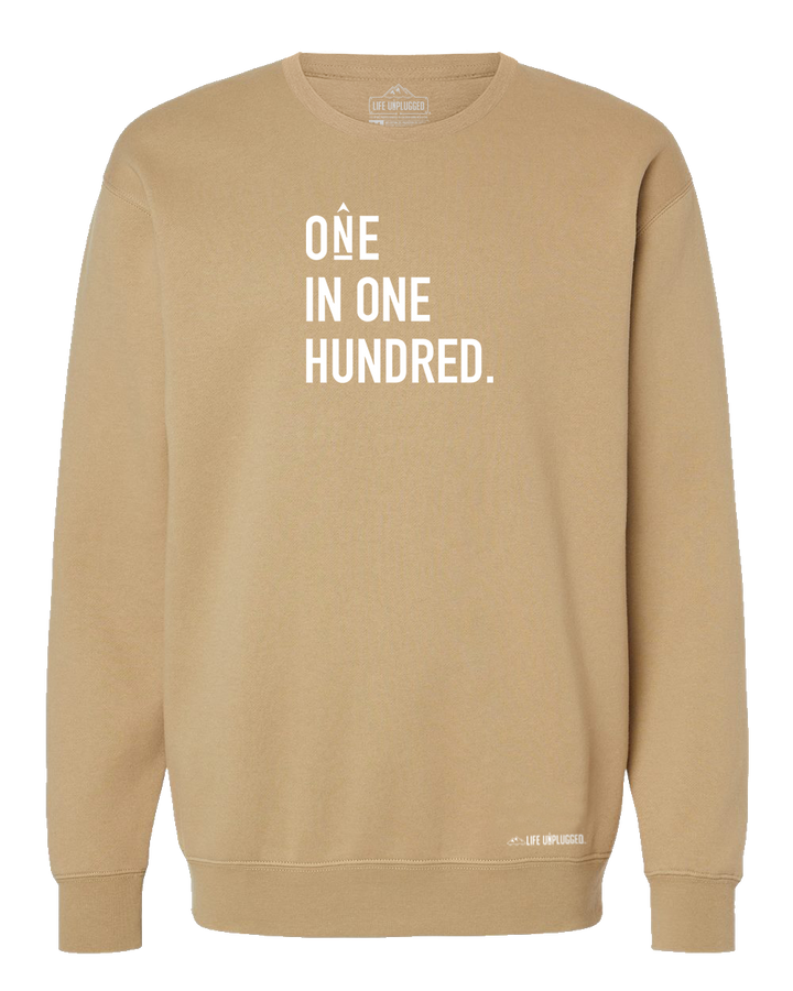 One In One Hundred Stacked Heavyweight Crewneck Sweatshirt