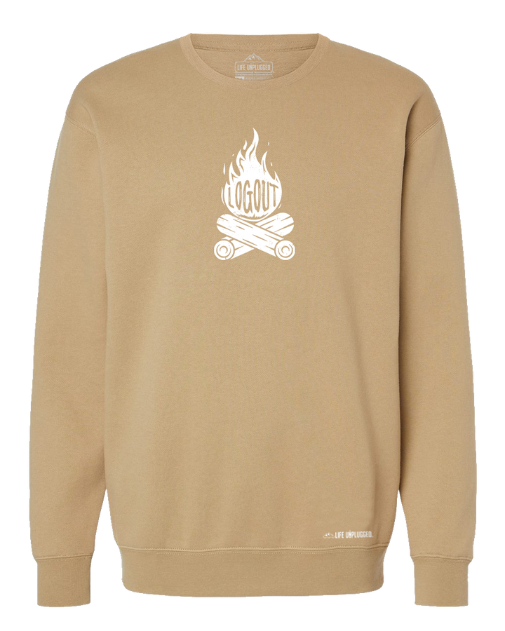 Log Out Campfire Heavyweight Crewneck Sweatshirt