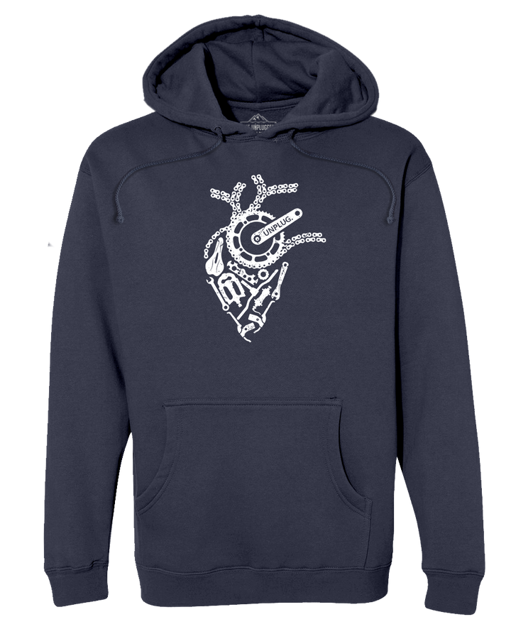 ANATOMICAL HEART (BICYCLE PARTS) Heavyweight Hoodie