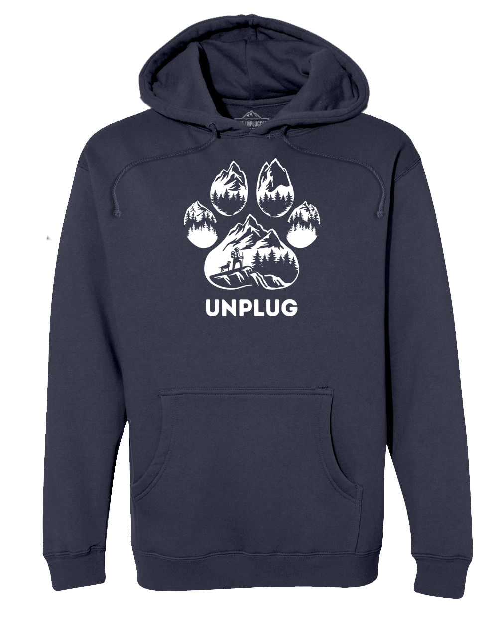 LIMITED DROP! Paw Print Mountain Scene Heavyweight Hoodie