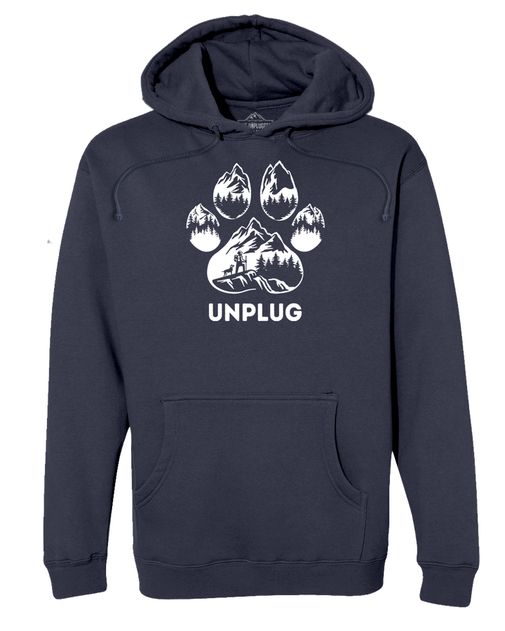 LIMITED DROP! Paw Print Mountain Scene Heavyweight Hoodie